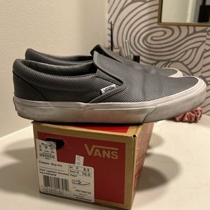 Vans classic slip On smoked pearl leather